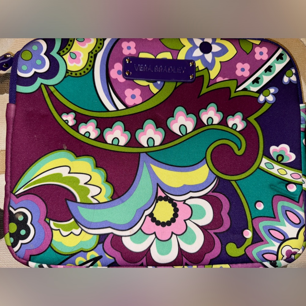 Vera Bradley Computer/iPad Case - Purple - Like New